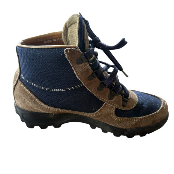 Vasque Gore Tex Hiking Boots Mens 7 Made In Italy Vintage Trail Suede - Picture 10 of 13